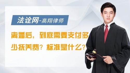 离婚后到底需要支付多少抚养费？标准是什么？